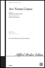 Ave Verum Corpus SATB choral sheet music cover Thumbnail